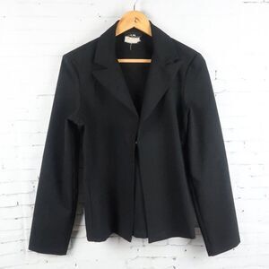I.N. SAN FRANCISCO BLACK SUIT BUSINESS WORK OFFICE JACKET WITH TIE BACK SIZE S